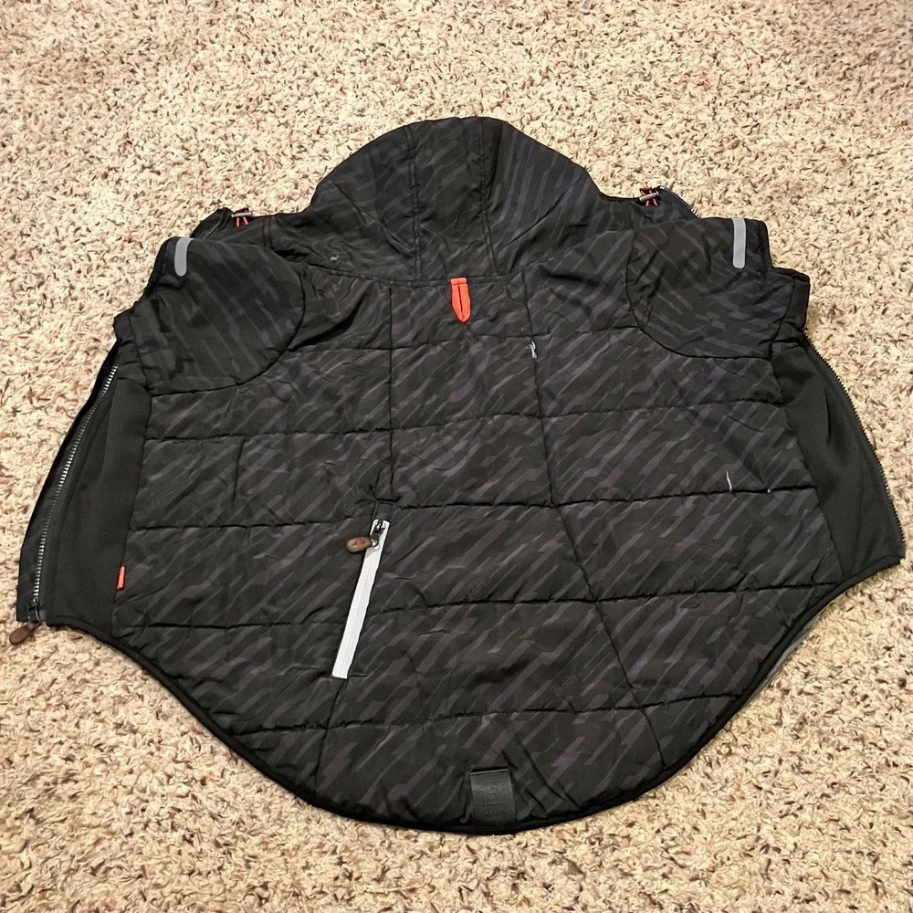 Reddy Dog‎ Reflective Puffer Jacket Insulated Water-Resistant Black Gray XXLarge